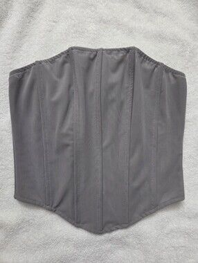 Windsor Gray Corset Top Women's Size Medium NWT